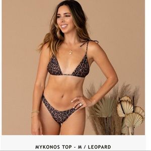 TANLINES Mykonos leopard swim top
